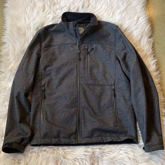 3/$20 Vince Camuto Men’s Soft Shell Lightweight Charcoal Gray Jacket (Small) - Picture 14 of 14